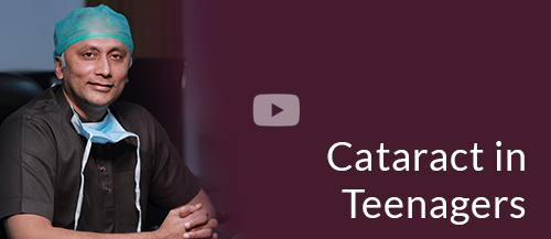 Cataract eye surgery procedure