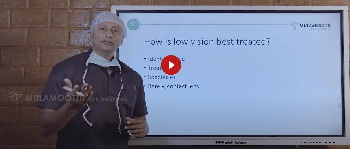 How is low vision best treated